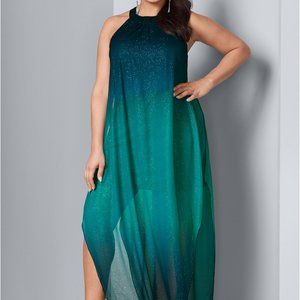Venus Glitter Ombré Dress, 3x